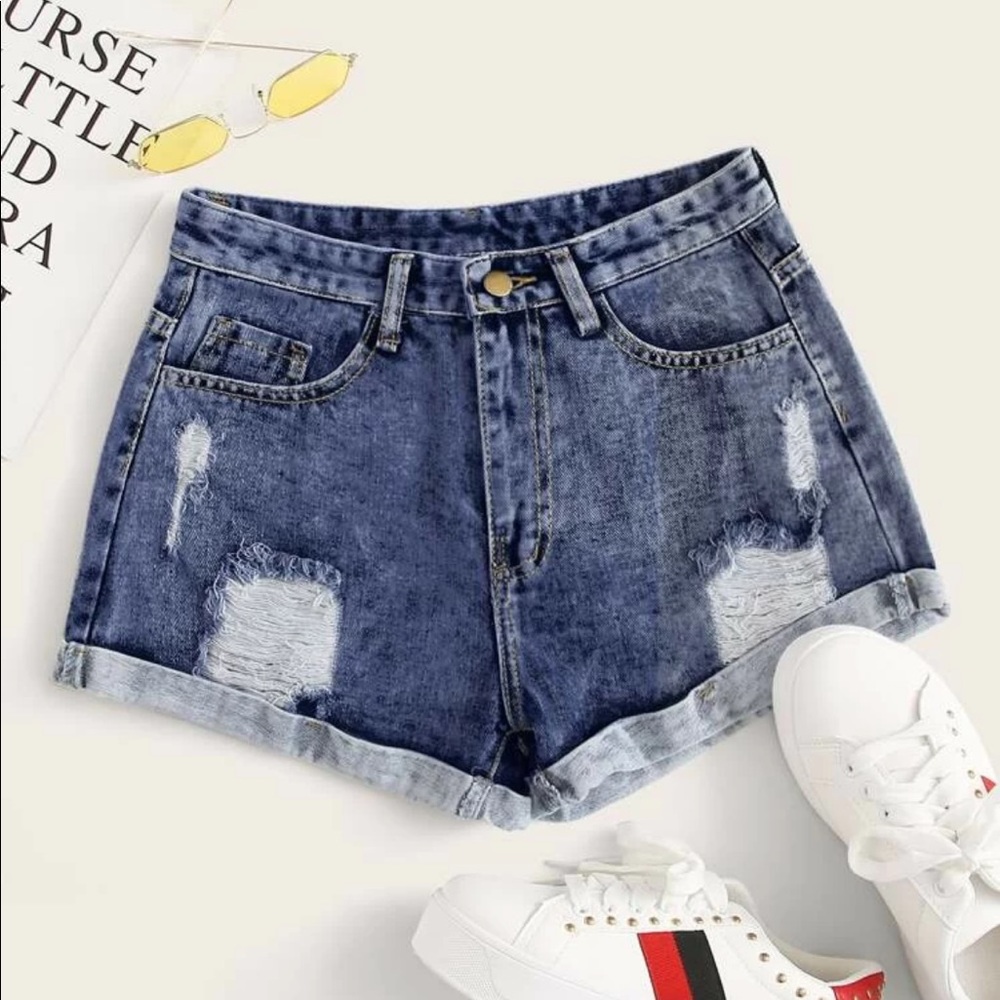 Denim shorts